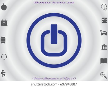 start button, icon, vector illustration eps10
