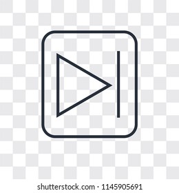 Start button vector icon isolated on transparent background, Start button logo concept