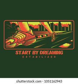 Start By Dreaming Illustration