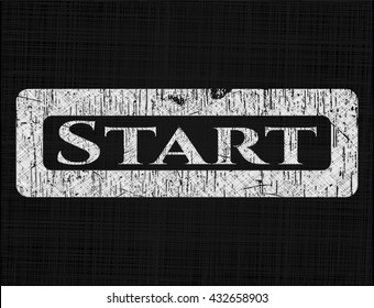 Start chalkboard emblem