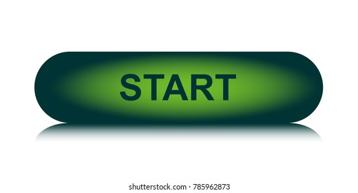 START colorful long round web button. Web elements. Vector Button.