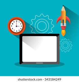 Start up company graphic, vector illustration design