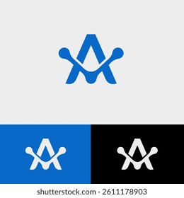 Start company logo design in vector mobile app icon logo design app icon A letter logo icon