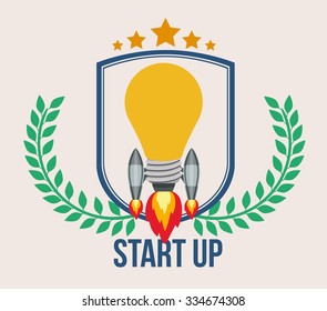 start up concept design, vector illustration eps10 graphic 