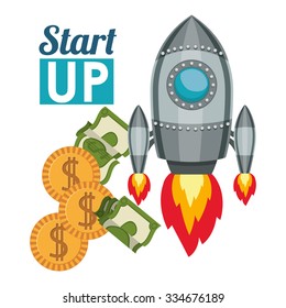 start up concept design, vector illustration eps10 graphic 