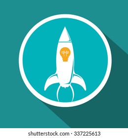 Start up concept with icon  design, vector illustration 10 eps graphic