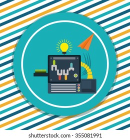 Start up  concept  with icons design, vector illustration 10 eps graphic.