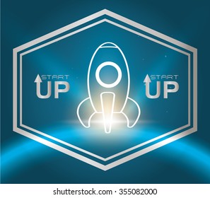 Start up  concept  with icons design, vector illustration 10 eps graphic.