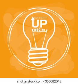 Start up  concept  with icons design, vector illustration 10 eps graphic.