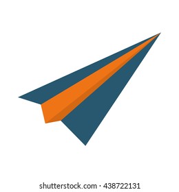 Start up concept. Paper plane icon. Vector graphic