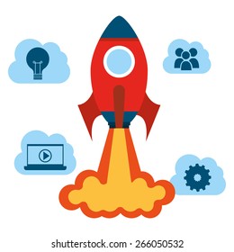 start up design, vector illustration eps10 graphic 