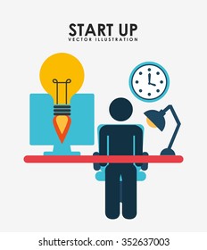 start up design, vector illustration eps10 graphic 