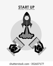start up design, vector illustration eps10 graphic 