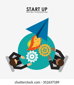 start up design, vector illustration eps10 graphic 