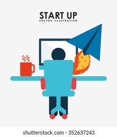 start up design, vector illustration eps10 graphic 