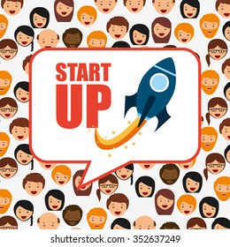 start up design, vector illustration eps10 graphic 