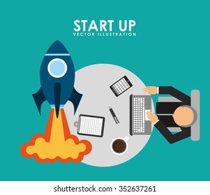 start up design, vector illustration eps10 graphic 