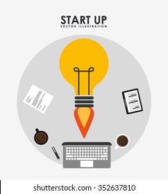 start up design, vector illustration eps10 graphic 