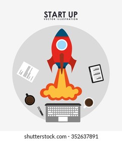 start up design, vector illustration eps10 graphic 