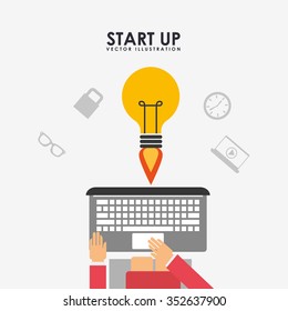 start up design, vector illustration eps10 graphic 