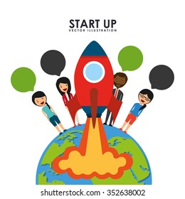 start up design, vector illustration eps10 graphic 