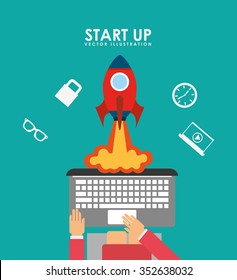 start up design, vector illustration eps10 graphic 