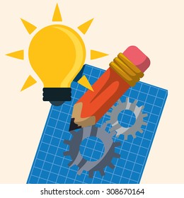 Start up digital design, vector illustration 10 eps graphic