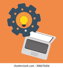 Start up digital design, vector illustration 10 eps graphic