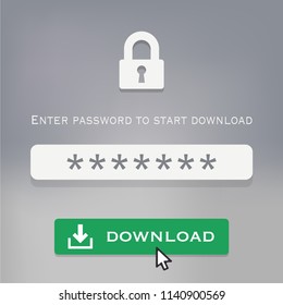 Start Download Enter Password