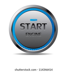 Start Engine Button Vector