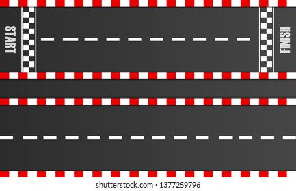 Start Finish Line Racing Background Top Stock Vector (Royalty Free ...