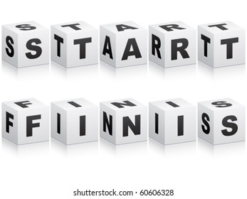 start and finish word