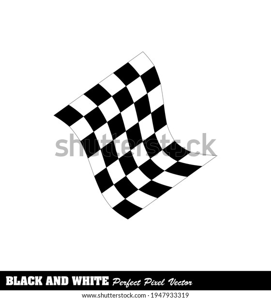 Start flag icon. Racing sign. Checkered racing\
flag. Checkered racing flag flying. Black and white flag. Vector\
illustration. start and stop signs in racing. A symbol of\
competition. Eps 10 game\
icons