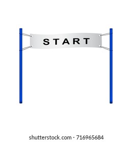 Start flag in retro design 
