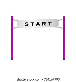 Start flag in retro design 