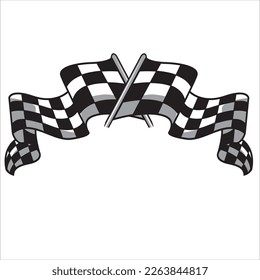 start flag in vector art style