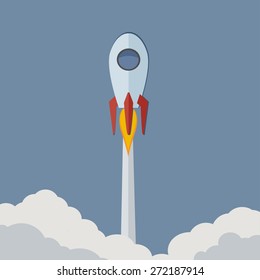 Start Up / flat design / business concept / illustration / vector