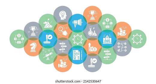 Start Up flat vector illustration. Time management, idea generation, presentation concept for banner, website design or landing web page.