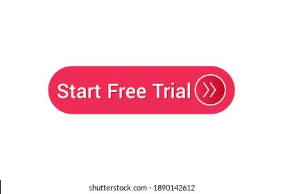 Start Free Trial Button, Start Free Trial Icon