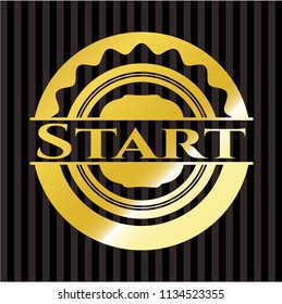 Start gold emblem
