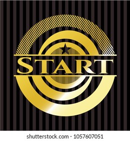Start gold emblem or badge