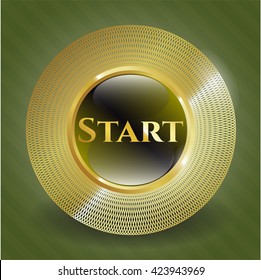Beginnen Sie mit dem Gold-Emblem oder -Badge