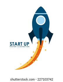 start up graphic design , vector illustration