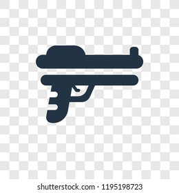 Start Gun vector icon isolated on transparent background, Start Gun transparency logo concept