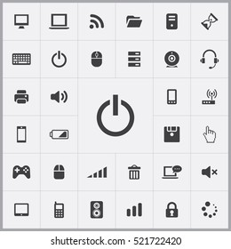 start icon. computer icons universal set for web and mobile