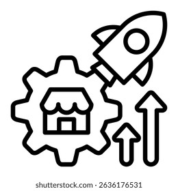 Start Up Icon Element For Design