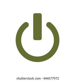 Start    icon,  isolated. Flat  design.