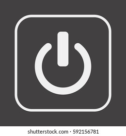 Start   icon, isolated. Flat  design. 