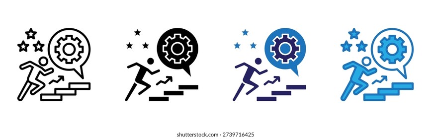Start Icon Multi Style Vector Illustration