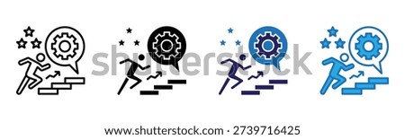 Start Icon Multi Style Vector Illustration
